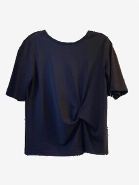 Black Topshop knot front t shirt